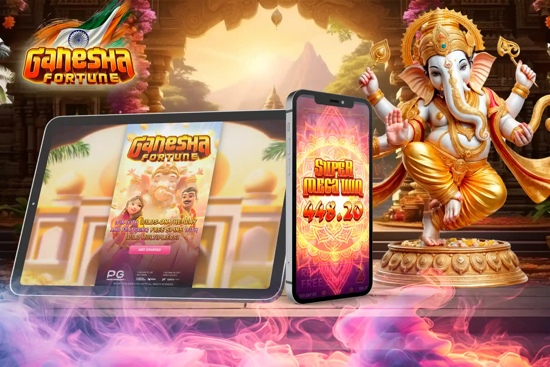 The slot ganesha fortune is also compatible with smartphones and tablets