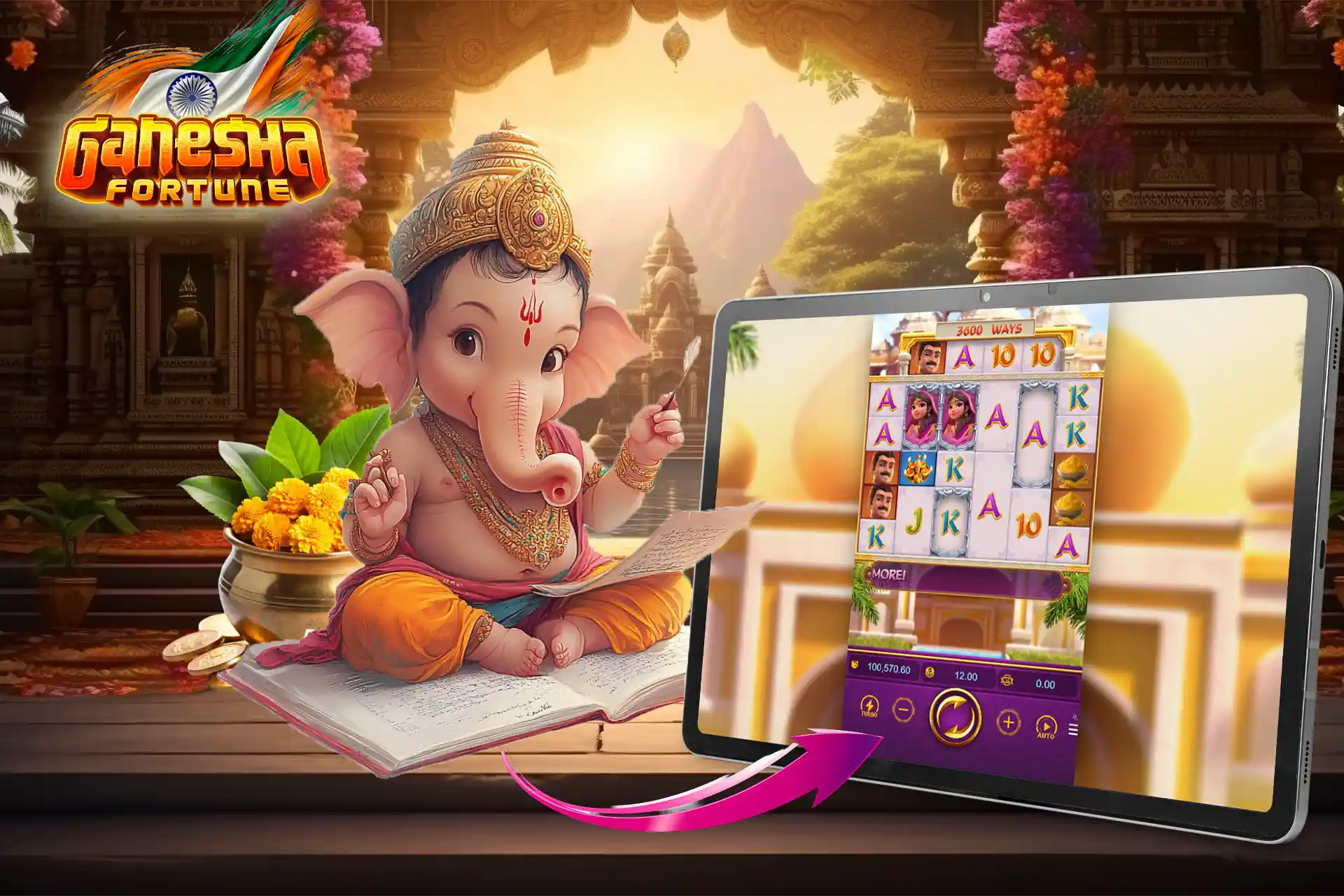 A simple guide on how to start playing Ganesha Fortune